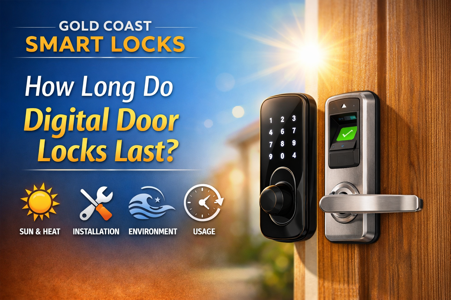How long do digital door locks last? (Smart lock lifespan factors)